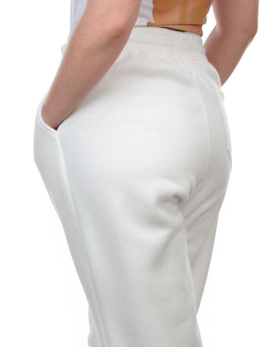 M047 WHITE Брюки спортивные женские на флисе (100% хлопок) 7986 - Fashion фото 5