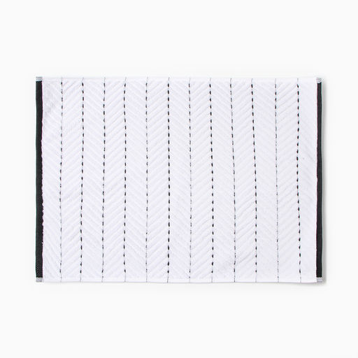 Коврик махровый «Этель» Lines, 50×70 см, хлопок 100%, белая
