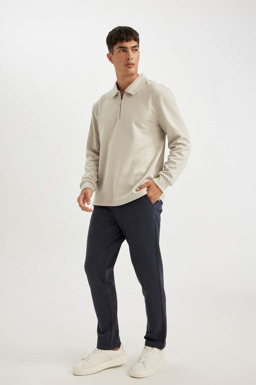 Индивидуальные брюки прямого кроя с карманами стандартного кроя - Defacto фото 2