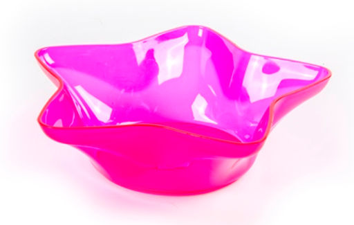 Салатник п/эт. 26,4см, звезда, прозрачный (11167)