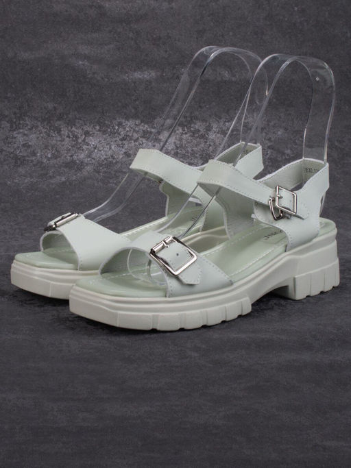 08-PEXL130-3 LT.GREEN Босоножки женские (натуральная кожа) - No name фото 2