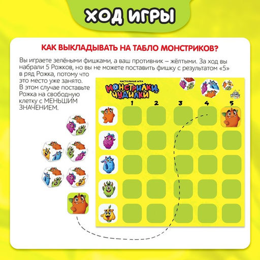Настольная игра Монстрилки чудилки, 2-4 игрока, 7+