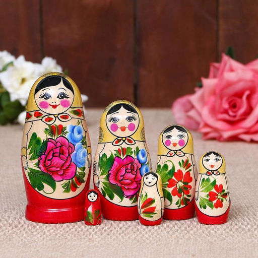 Матрёшка дерево «Семёновская», 6 кукольная, высшая категория