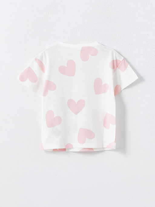 Bisiklet Yaka Minnie Mouse Bask?l? K?z ?ocuk Ti??rt