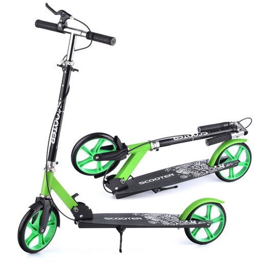 Самокат 2-х кол., зеленый, PU/ 200 мм, ABEC 7, в коробке