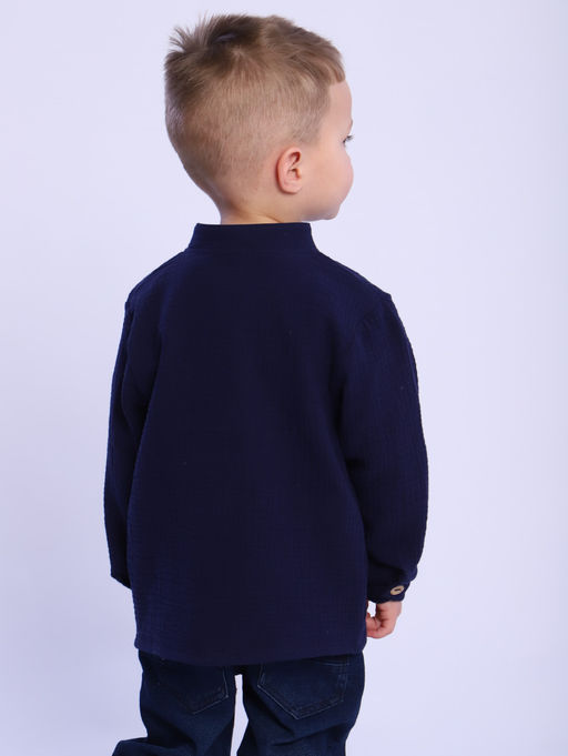 РБ016 Рубашка Муслин (синий) - Милаша фото 13