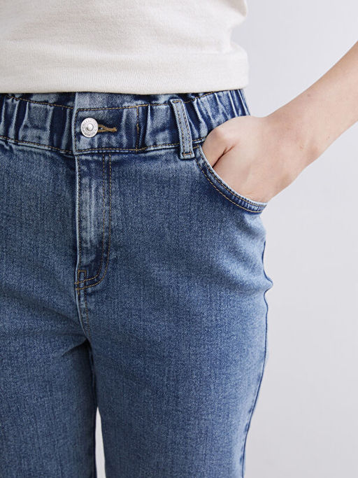 Джинсы Beli Lastikli Slim Mom женские