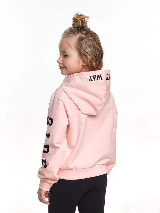 Толстовка с капюшоном с принтом UD 7427 св.розовый - Mini maxi фото 5