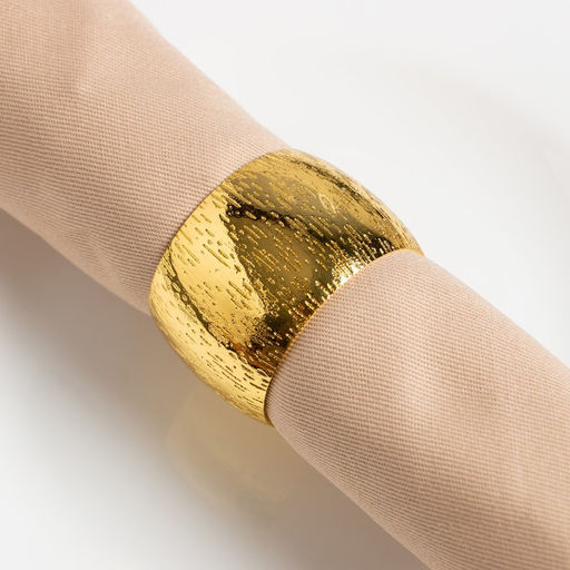 Набор салфеток с декоративными кольцами «Этель» Beige pleasure, 40×40 см - 4 шт., 100% хлопок, саржа 190 г/м²