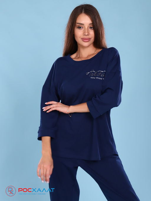 Трикотажный костюм с брюками К-59