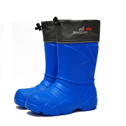 Сапоги детские Nordman Kids со съемным флисовым утеплителем лайм  фото 54