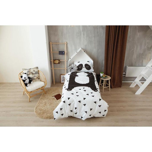 Постельное белье Этель 1,5 сп Панда 143х215 см, 150х214 см, 50х70 см -1 шт  фото 6