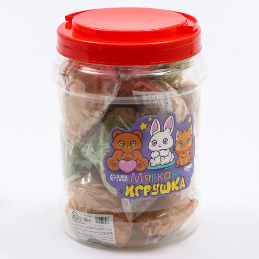 Набор мягких игрушек Milo toys в банке, 17 шт., МИКС