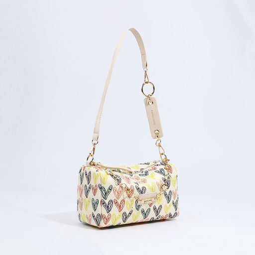 Сумка кросс-боди на молнии, цвет бежевый/разноцветный - Simaland фото 7