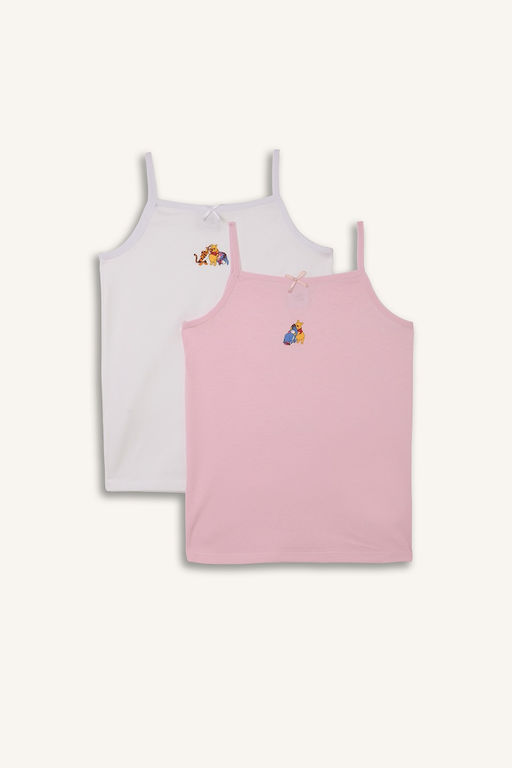 %100 Pamuk Regular F_t W_nn_e The Pooh Lisansl_ 2li Atlet K_z _ocuk