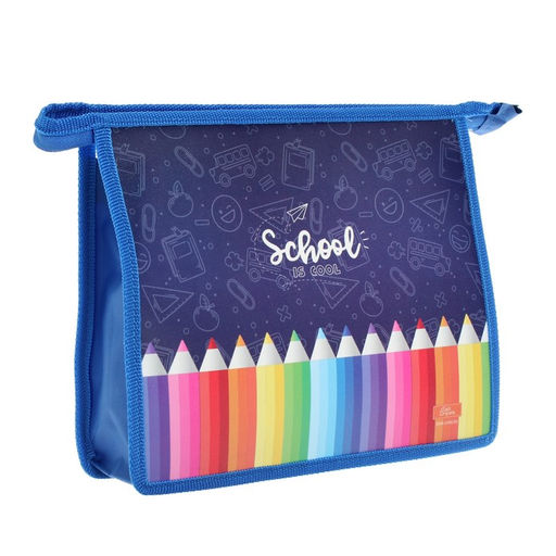 Папка для тетрадей А5, 190 х 230 х 50 мм, молния сверху, пластиковая, Calligrata Карандаши  фото 2