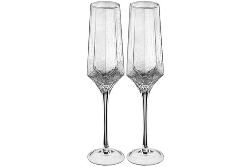 Набор 2 бокалов для шампанского 300 мл 6,2*6,2*28 см ICE, прозрачный - Elan gallery фото 4