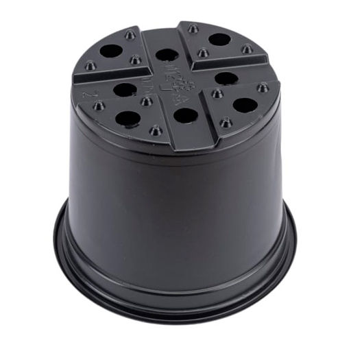 10шт. Горшок для рассады 0,8л d12см h11см (полистирол) черный