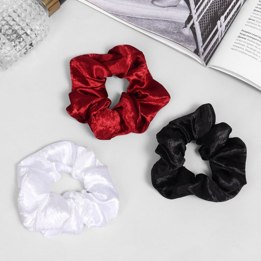 Цена за 12 шт. Резинка для волос «Орбита», цветная, 10 см, МИКС