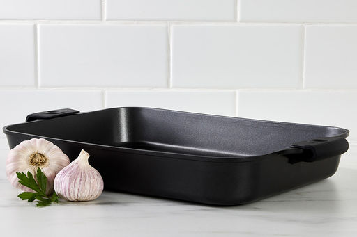 В наличии 1 шт. Форма для запекания, 38х28,5х5,5 см, с покрытием, алюминий, черная, Agile