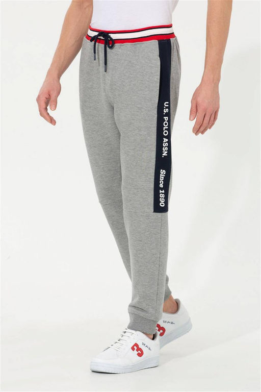 U. S. Polo Assn / Мужские серые меланжевые спортивные штаны - U.s. polo assn фото 10