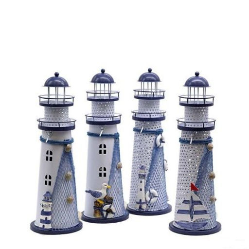 Сувенир Маяк 29 см / M001ABCD /уп 48/LED подсветка - Галеонтрейд фото 4