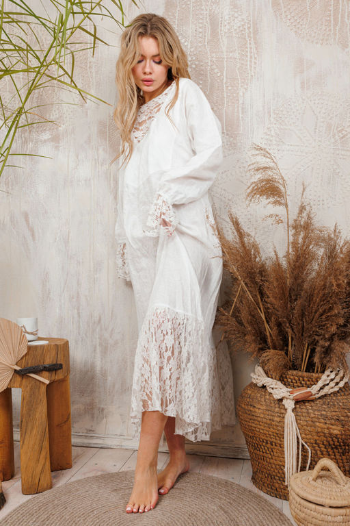 Платье AMORI 9636 молоко  фото 3