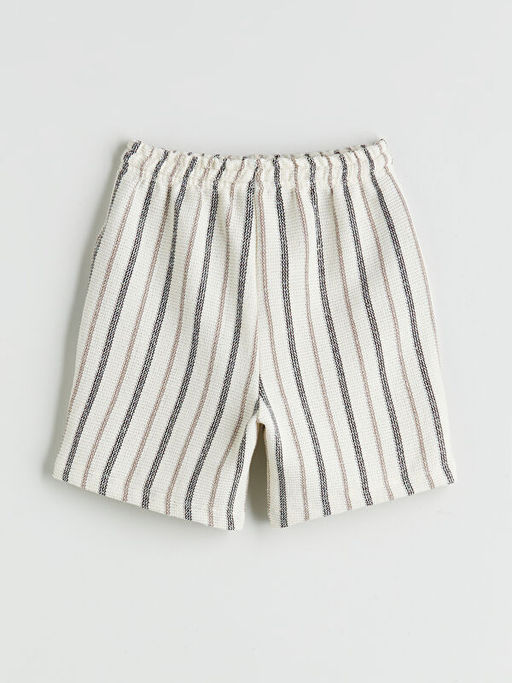 Beli Lastikli ?izgili Erkek ?ocuk ?ort