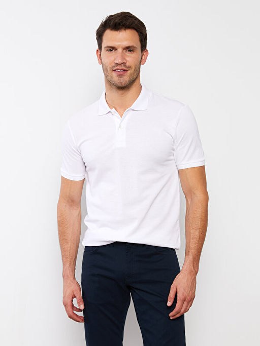 Polo Yaka K?sa Kollu Pike Erkek Ti??rt