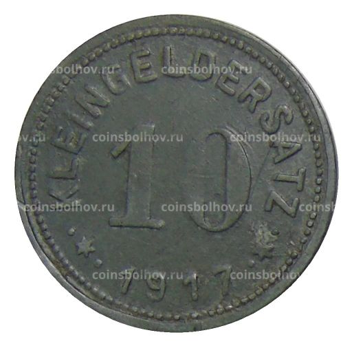 10 пфеннигов 1917 года Германия  Нотгельд Айслибен
