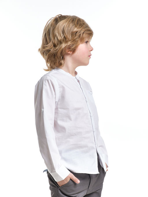 Рубашка голубая для школы на праздник UD 7950 голубой - Mini maxi фото 13