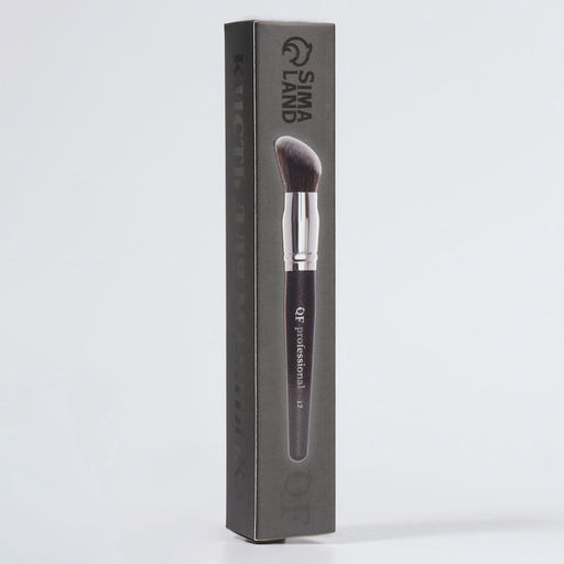 Кисть для макияжа «PREMIUM», 17 см, цвет чёрный