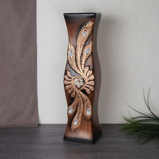 Ваза 70 см / FRE-500 BRWON /уп 6/ - Галеонтрейд фото 2