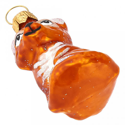 Елочная игрушка фигурка стеклянная Лисичка мини h6см, ручная художественная роспись, подарочная упаковка (Россия) - Домашняя мода фото 5