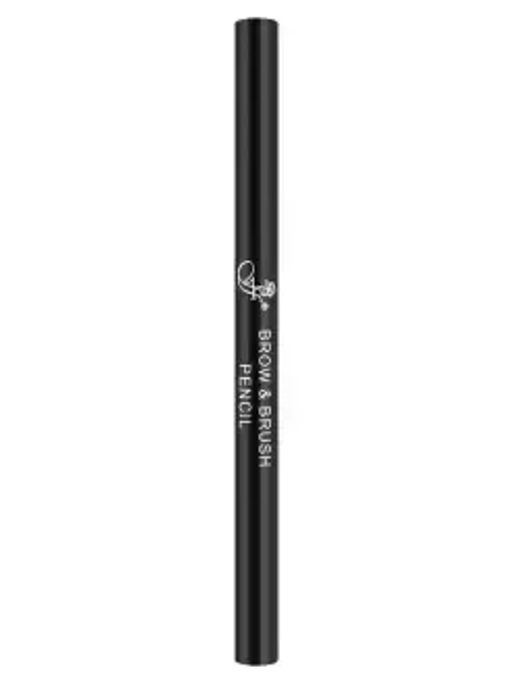 FFleur карандаш BR152 для бровей с щеточкой Чёрный