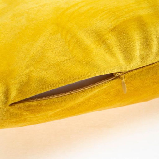 Наволочка декоративная с кисточками Этель цвет жёлтый, 45х45 см, полиэстер, велюр  фото 4