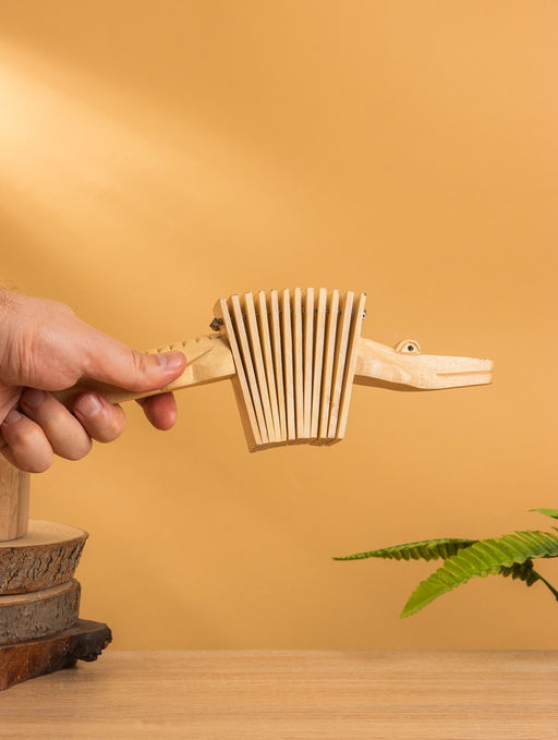 Сувенирный музыкальный инструмент трещотка Ящерица, 25?8?4 см - Simaland фото 6