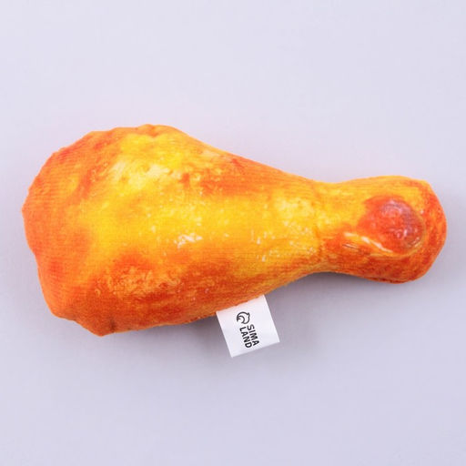 Игрушка для собак с пищалкой Курочка из текстиля, 13,6 х 8 см