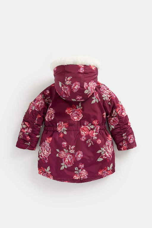 Mothercare / Куртка удлиненная на подкладке из искусственного меха фото 2