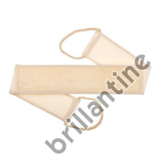 Di Valore 201-010 Brillantine Мочалка из ЛЮФЫ с ручками, белая размер 8*80см