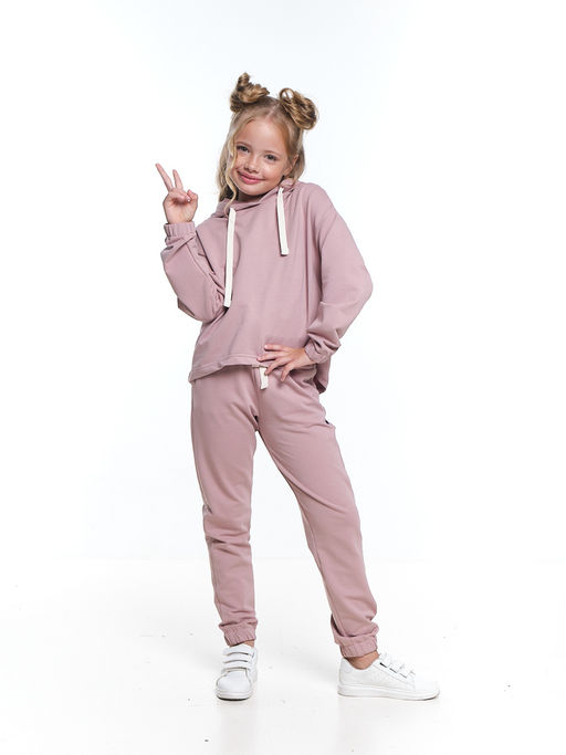 Спортивный костюм для девочки детская одежда для фитнеса бег 22-7610 пыльная роза - Mini maxi фото 3