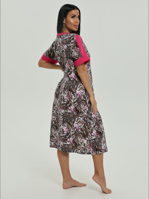 Барышня халат женский (темно-синий) - Lovetex фото 22