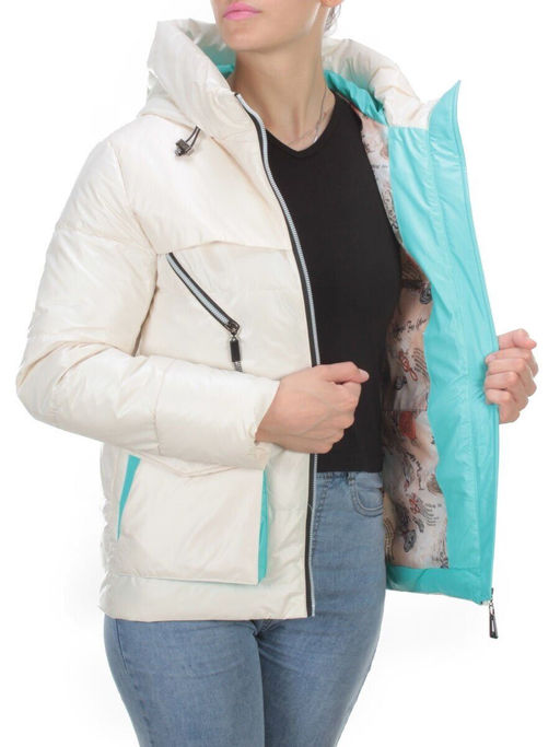 8265 MILK Куртка демисезонная женская BAOFANI (100 гр. синтепон) - Fashion фото 6