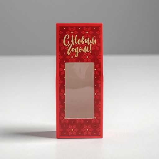 Цена за 5 шт. Коробка складная новогодняя Best wishes, 6 х 14.5 х 3.5 см - Дарите счастье фото 5