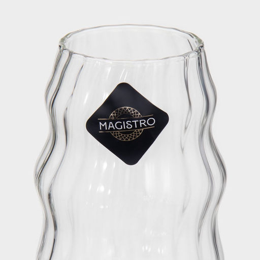 Стаканы Magistro «Леон», 500 мл, 9×12 см, набор 2 шт., стекло, прозрачные