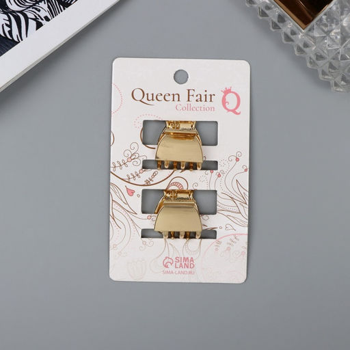 Цена за 2 шт. Крабик для волос «Шерри», набор 2 шт., классика, 2 см