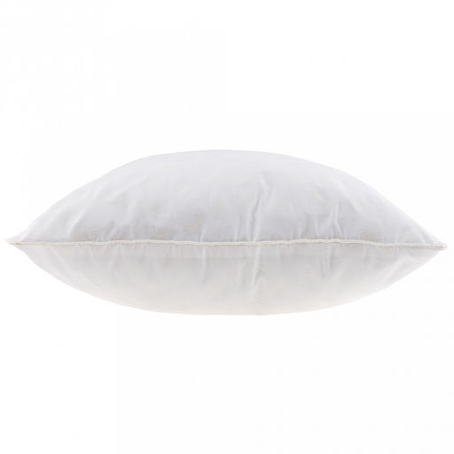 Подушка для сна 50х70см "Перышко" 2-х камерная, наполнитель исскуственный лебяжий пух высшего сорта, чехол съемный, на молнии (тик смесовый, состав 30% хлопок/70% п/э), внутренний чехол нетканное полотно (п/э100%), вес 950гр, упаковка п/э пресс, "Дом