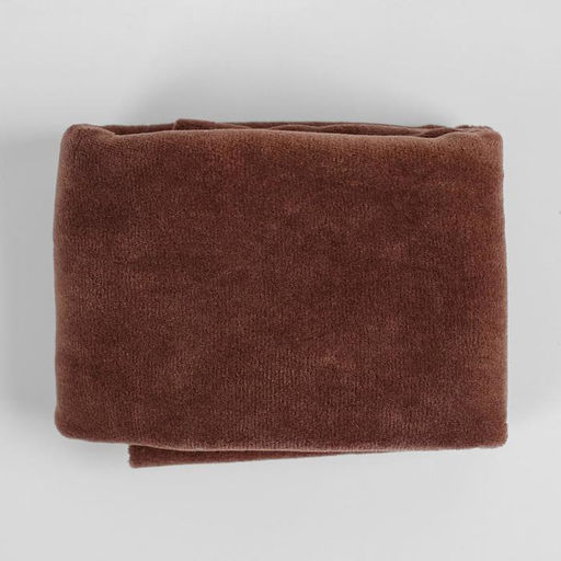 Цена за 2 шт. Ткань для рукоделия, велюр на трикотажной основе, цвет коричневый, лоскут 45 × 50 см