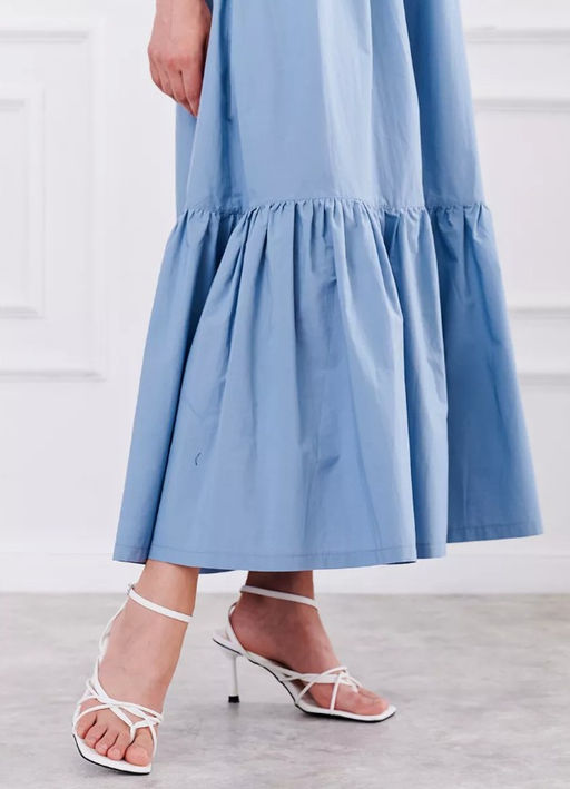 Хлопковое платье с ярусами 100% хлопок