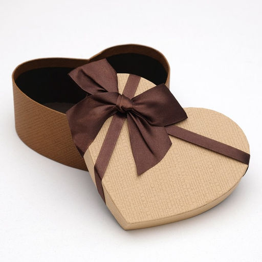 Набор коробок 3в1 Сердца, коричневый, 21 х 19 х 9 - 15.5 х 14 х 6 см - Simaland фото 2